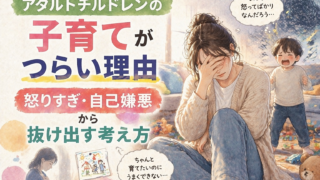 アダルトチルドレンの子育てがつらい理由｜怒りすぎ・自己嫌悪から抜け出す考え方