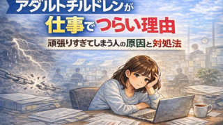 アダルトチルドレンが仕事でつらい理由｜頑張りすぎてしまう人の原因と対処法