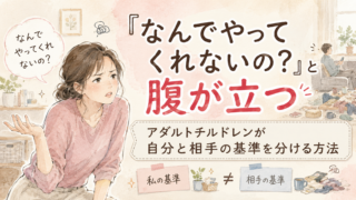 「なんでやってくれないの？」と腹が立つ｜アダルトチルドレンが自分と相手の基準を分ける方法